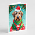 Wirehaired Pointing Griffon Christmas Greeting Cards Pack of 8 Blank Cards with Envelopes Whimsical A7 Size 5x7