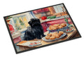 Affenpinscher Christmas Cookies Doormat Indoor Outdoor 18H X 27W Front Door Mat Rugs for Entryway, Non Slip Washable