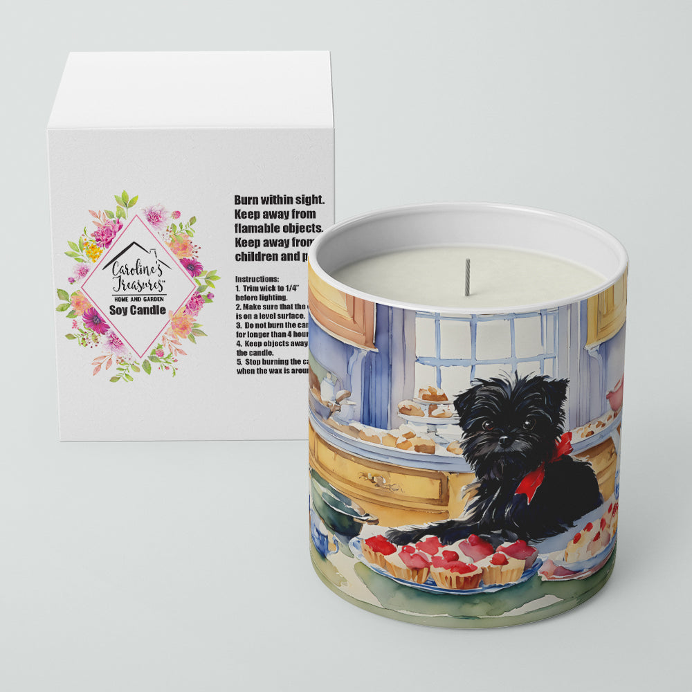 Affenpinscher Christmas Cookies Decorative Soy Candle Nature Soy Wax Essential Oil Home Decor Ideal for Bedroom Kitchen Bath Office Gift, 10 oz