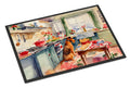 Airedale Terrier Christmas Cookies Doormat Indoor Outdoor 24H X 36W Front Door Mat Rugs for Entryway, Non Slip Washable Low Pile,