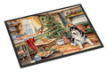 Alaskan Malamute Christmas Cookies Doormat Indoor Outdoor 18H X 27W Front Door Mat Rugs for Entryway, Non Slip Washable