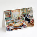 American English Coonhound Christmas Cookies Greeting Cards Pack of 8 Blank Cards with Envelopes Whimsical A7 Size 5x7