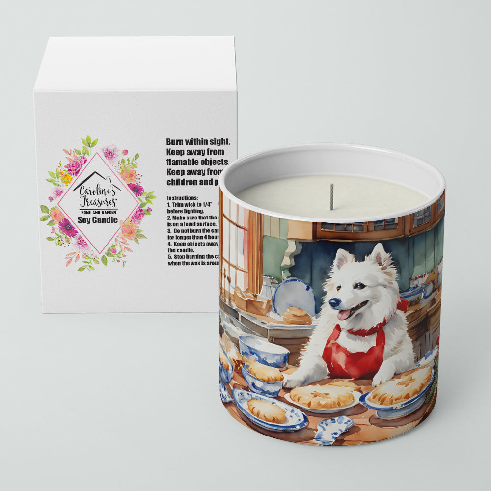 American Eskimo Christmas Cookies Decorative Soy Candle Nature Soy Wax Essential Oil Home Decor Ideal for Bedroom Kitchen Bath Office Gift, 10 oz