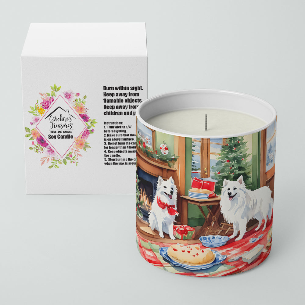 American Eskimo Christmas Cookies Decorative Soy Candle Nature Soy Wax Essential Oil Home Decor Ideal for Bedroom Kitchen Bath Office Gift, 10 oz