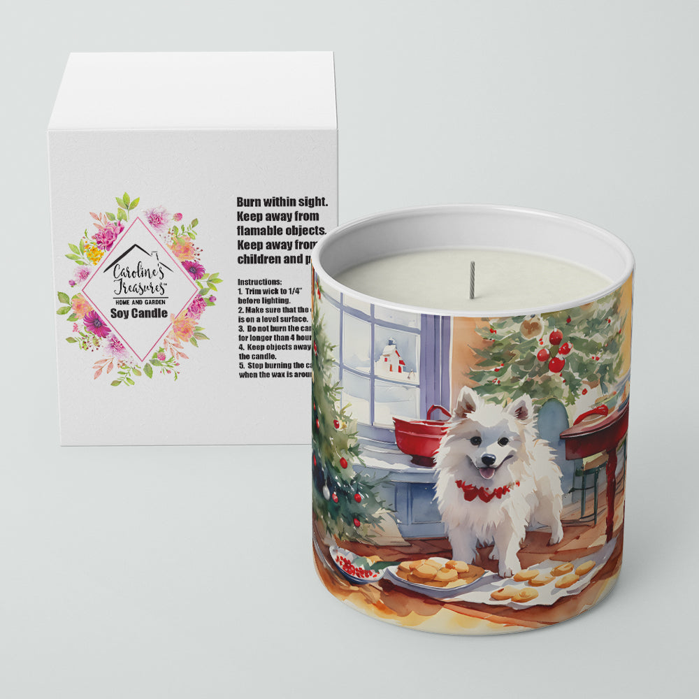 American Eskimo Christmas Cookies Decorative Soy Candle Nature Soy Wax Essential Oil Home Decor Ideal for Bedroom Kitchen Bath Office Gift, 10 oz