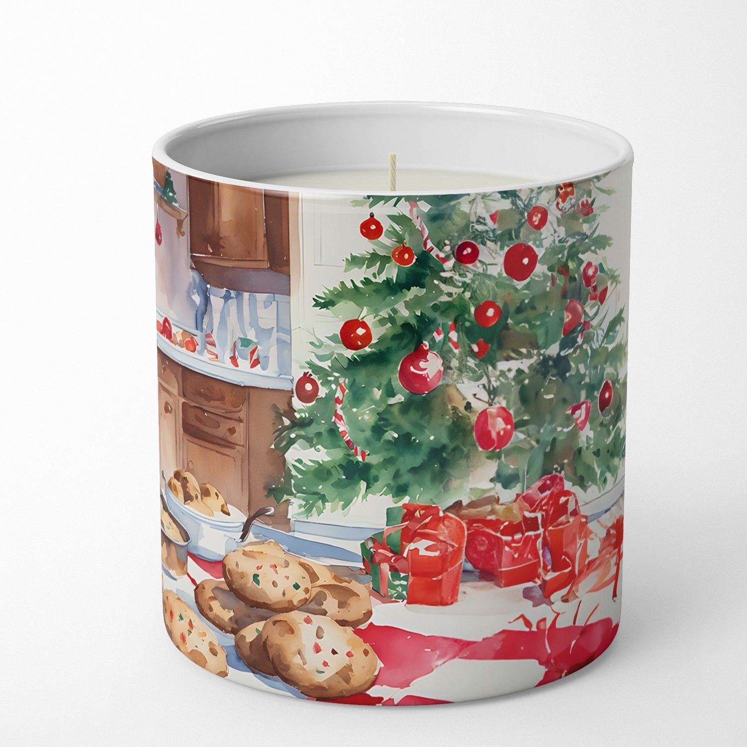 American Water Spaniel Christmas Cookies Decorative Soy Candle Nature Soy Wax Essential Oil Home Decor Ideal for Bedroom Kitchen Bath Office Gift, 10 oz