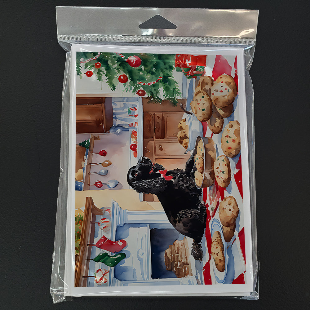 American Water Spaniel Christmas Cookies Greeting Cards Pack of 8 Blank Cards with Envelopes Whimsical A7 Size 5x7