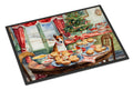 Basenji Christmas Cookies Doormat Indoor Outdoor 24H X 36W Front Door Mat Rugs for Entryway, Non Slip Washable Low Pile,