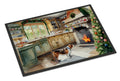 Basset Hound Christmas Cookies Doormat Indoor Outdoor 18H X 27W Front Door Mat Rugs for Entryway, Non Slip Washable