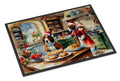 Basset Hound Christmas Cookies Doormat Indoor Outdoor 18H X 27W Front Door Mat Rugs for Entryway, Non Slip Washable