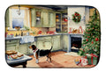 Basset Hound Christmas Cookies Dish Drying Mat Absorbent Dish Drying Mat Pad for Kitchen Counter Dish Drainer Mat for Countertop, 14 x 21", Multicolor