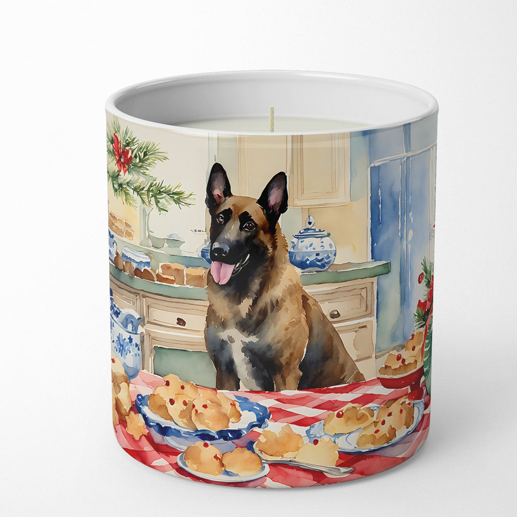 Belgian Malinois Christmas Cookies Decorative Soy Candle Nature Soy Wax Essential Oil Home Decor Ideal for Bedroom Kitchen Bath Office Gift, 10 oz