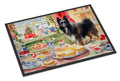 Belgian Sheepdog Christmas Cookies Doormat Indoor Outdoor 18H X 27W Front Door Mat Rugs for Entryway, Non Slip Washable