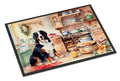 Bernese Mountain Dog Christmas Cookies Doormat Indoor Outdoor 18H X 27W Front Door Mat Rugs for Entryway, Non Slip Washable