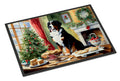 Bernese Mountain Dog Christmas Cookies Doormat Indoor Outdoor 18H X 27W Front Door Mat Rugs for Entryway, Non Slip Washable