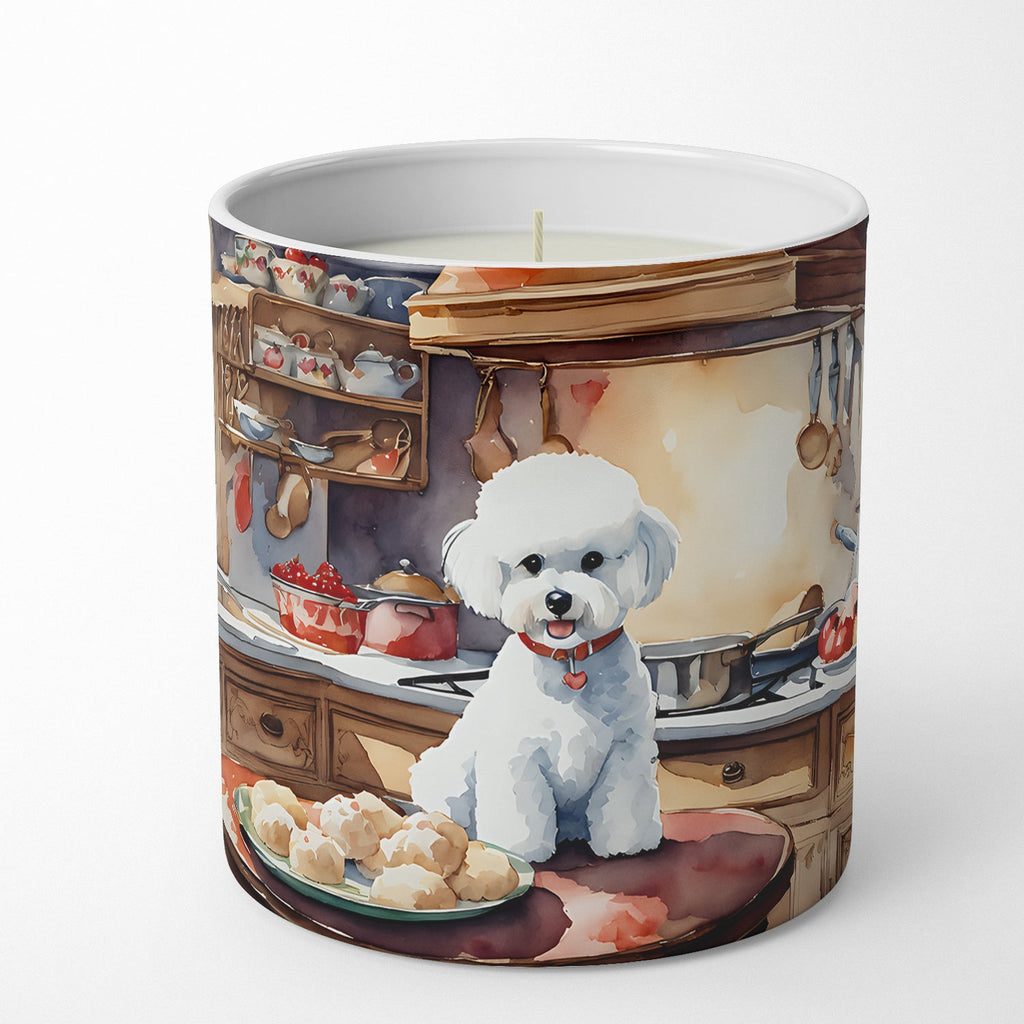 Bichon Frise Christmas Cookies Decorative Soy Candle Nature Soy Wax Essential Oil Home Decor Ideal for Bedroom Kitchen Bath Office Gift, 10 oz