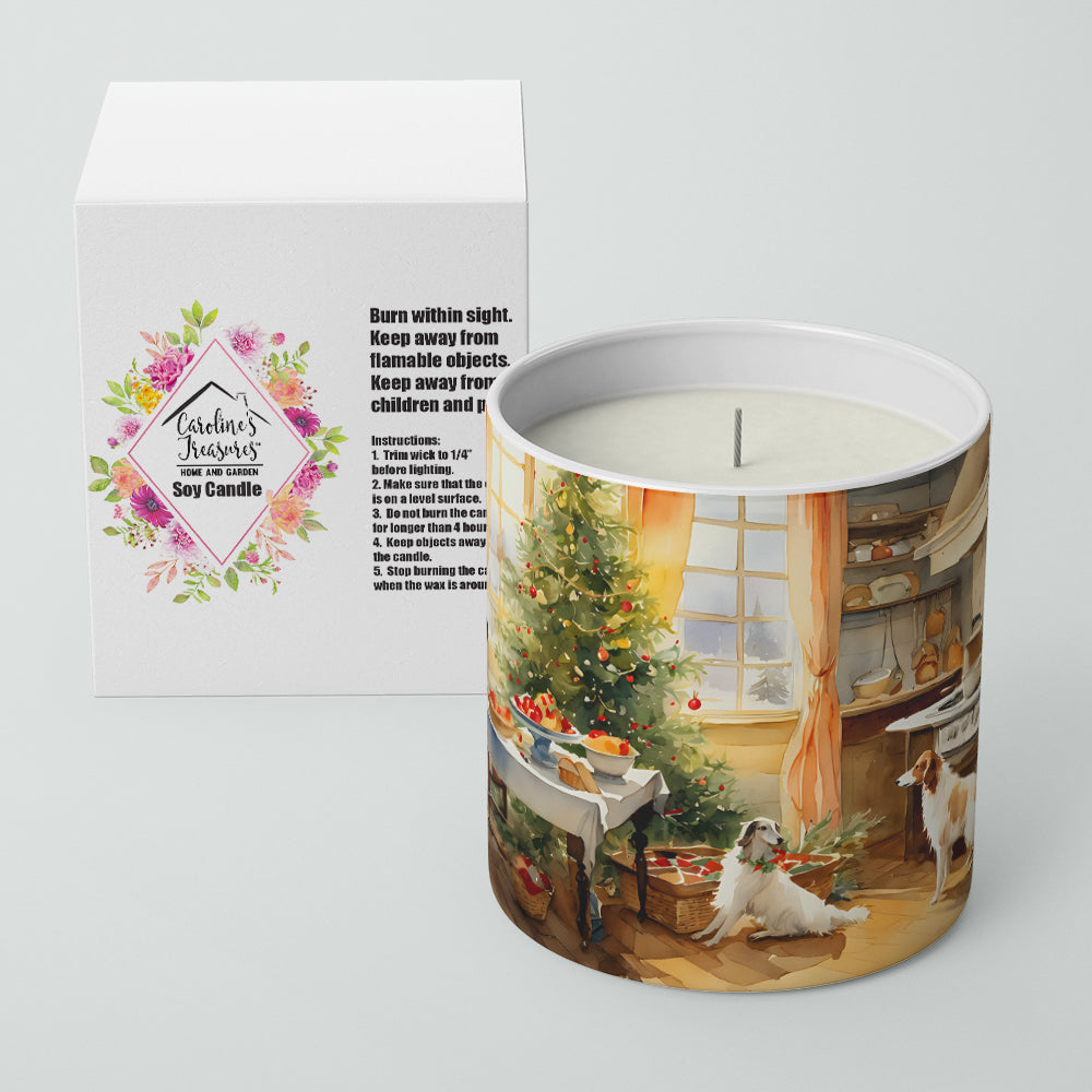Borzoi Christmas Cookies Decorative Soy Candle Nature Soy Wax Essential Oil Home Decor Ideal for Bedroom Kitchen Bath Office Gift, 10 oz