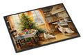 Borzoi Christmas Cookies Doormat Indoor Outdoor 24H X 36W Front Door Mat Rugs for Entryway, Non Slip Washable Low Pile,