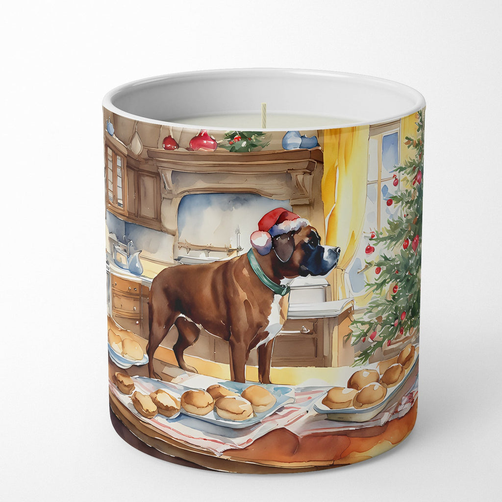 Boxer Christmas Cookies Decorative Soy Candle Nature Soy Wax Essential Oil Home Decor Ideal for Bedroom Kitchen Bath Office Gift, 10 oz