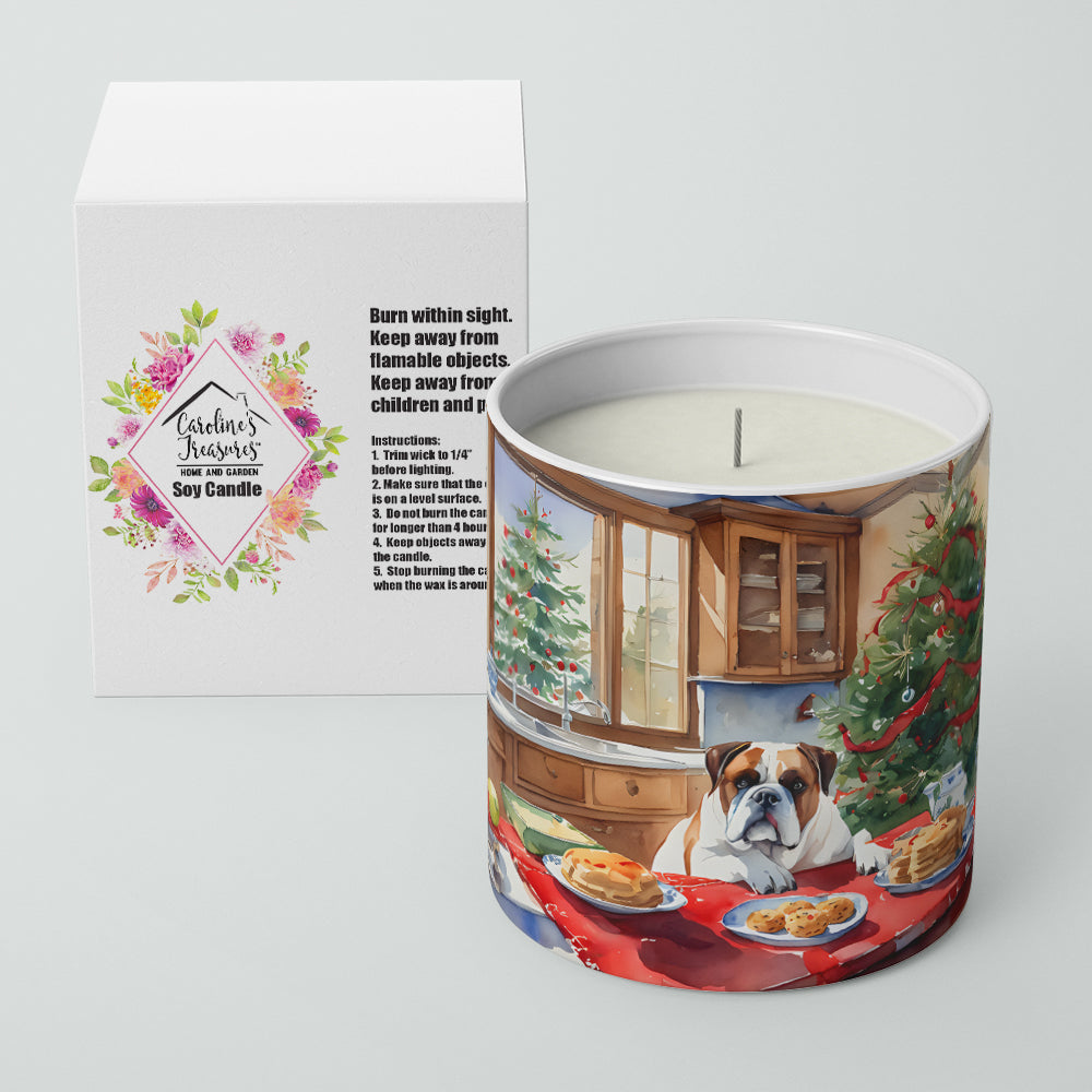 Boxer Christmas Cookies Decorative Soy Candle Nature Soy Wax Essential Oil Home Decor Ideal for Bedroom Kitchen Bath Office Gift, 10 oz