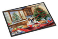 Boxer Christmas Cookies Doormat Indoor Outdoor 18H X 27W Front Door Mat Rugs for Entryway, Non Slip Washable
