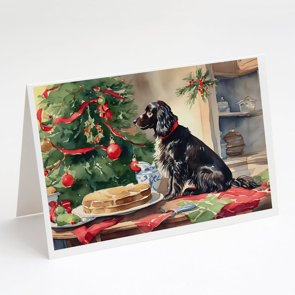 Boykin Spaniel Christmas Cookies Greeting Cards Pack of 8 Blank Cards with Envelopes Whimsical A7 Size 5x7