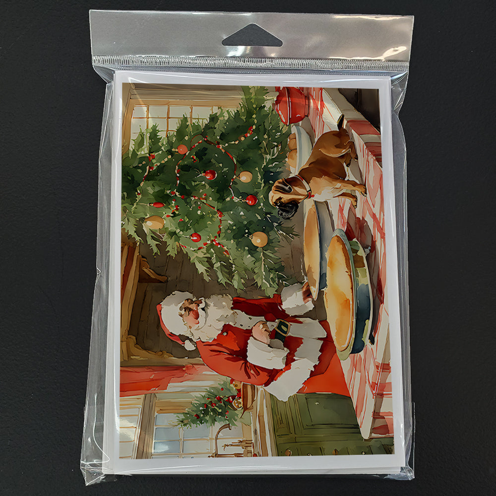Bullmastiff Christmas Cookies Greeting Cards Pack of 8 Blank Cards with Envelopes Whimsical A7 Size 5x7