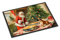 Bullmastiff Christmas Cookies Doormat Indoor Outdoor 18H X 27W Front Door Mat Rugs for Entryway, Non Slip Washable
