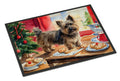 Cairn Terrier Christmas Cookies Doormat Indoor Outdoor 18H X 27W Front Door Mat Rugs for Entryway, Non Slip Washable
