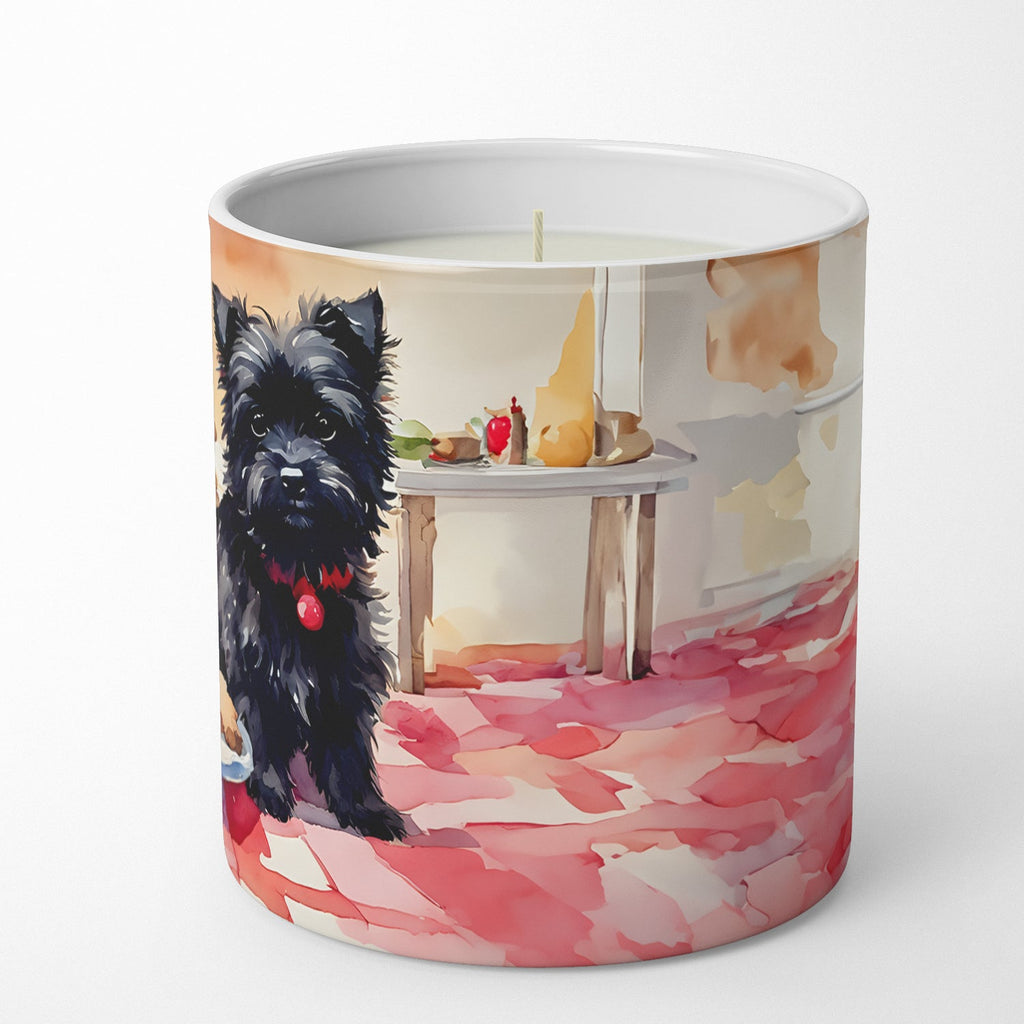 Cairn Terrier Christmas Cookies Decorative Soy Candle Nature Soy Wax Essential Oil Home Decor Ideal for Bedroom Kitchen Bath Office Gift, 10 oz