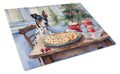 Catahoula Christmas Cookies Cutting Board Tempered Glass Kitchen Cutting Surface, Heat Resistant Chopping, Non-Slip Feet, Food Prep & Serving