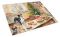 Catahoula Christmas Cookies Cutting Board Tempered Glass Kitchen Cutting Surface, Heat Resistant Chopping, Non-Slip Feet, Food Prep & Serving