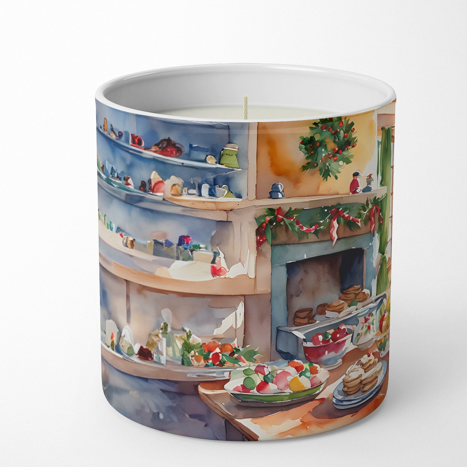 Cavalier Spaniel Christmas Cookies Decorative Soy Candle Nature Soy Wax Essential Oil Home Decor Ideal for Bedroom Kitchen Bath Office Gift, 10 oz