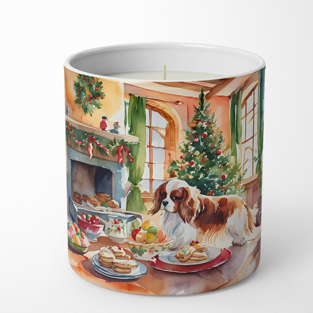Cavalier Spaniel Christmas Cookies Decorative Soy Candle Nature Soy Wax Essential Oil Home Decor Ideal for Bedroom Kitchen Bath Office Gift, 10 oz