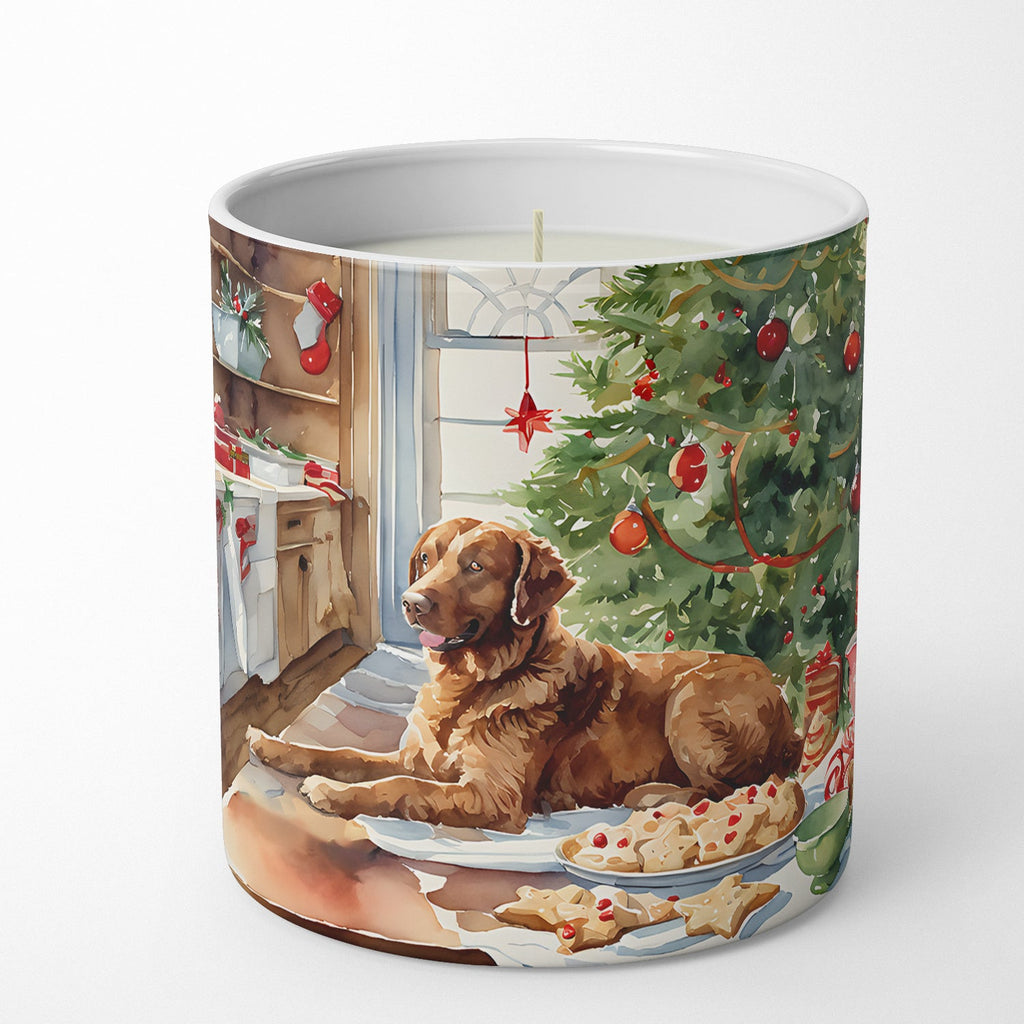 Chesapeake Bay Retriever Christmas Cookies Decorative Soy Candle Nature Soy Wax Essential Oil Home Decor Ideal for Bedroom Kitchen Bath Office Gift, 10 oz