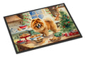 Chow Chow Christmas Cookies Doormat Indoor Outdoor 24H X 36W Front Door Mat Rugs for Entryway, Non Slip Washable Low Pile,