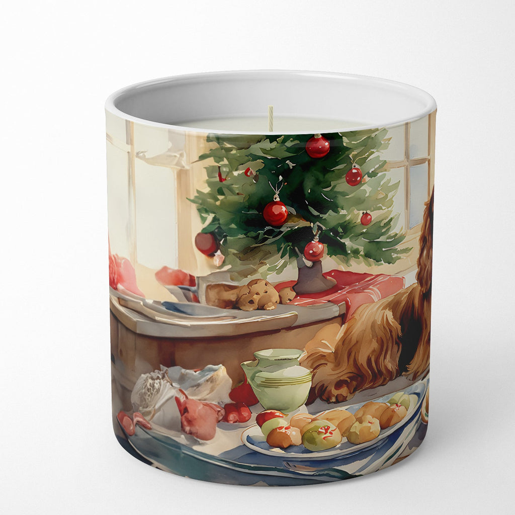 Cocker Spaniel Christmas Cookies Decorative Soy Candle Nature Soy Wax Essential Oil Home Decor Ideal for Bedroom Kitchen Bath Office Gift, 10 oz