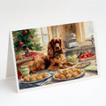 Cocker Spaniel Christmas Cookies Greeting Cards Pack of 8 Blank Cards with Envelopes Whimsical A7 Size 5x7