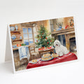 Coton De Tulear Christmas Cookies Greeting Cards Pack of 8 Blank Cards with Envelopes Whimsical A7 Size 5x7