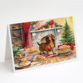 Dachshund Christmas Cookies Greeting Cards Pack of 8 Blank Cards with Envelopes Whimsical A7 Size 5x7