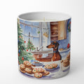 Dachshund Christmas Cookies Decorative Soy Candle Nature Soy Wax Essential Oil Home Decor Ideal for Bedroom Kitchen Bath Office Gift, 10 oz