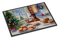 Dachshund Christmas Cookies Doormat Indoor Outdoor 24H X 36W Front Door Mat Rugs for Entryway, Non Slip Washable Low Pile,