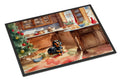Dachshund Christmas Cookies Doormat Indoor Outdoor 24H X 36W Front Door Mat Rugs for Entryway, Non Slip Washable Low Pile,