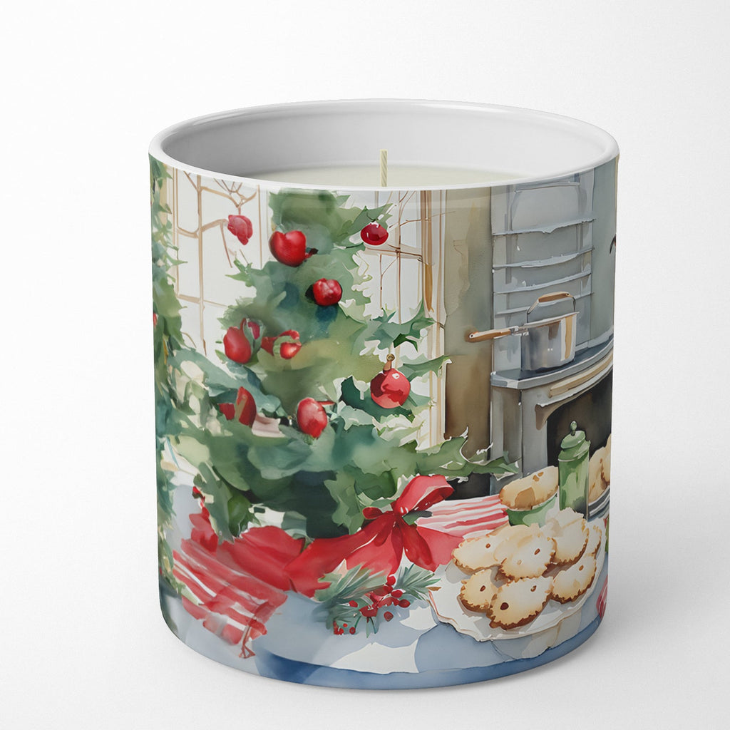 Doberman Pinscher Christmas Cookies Decorative Soy Candle Nature Soy Wax Essential Oil Home Decor Ideal for Bedroom Kitchen Bath Office Gift, 10 oz