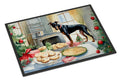 Doberman Pinscher Christmas Cookies Doormat Indoor Outdoor 24H X 36W Front Door Mat Rugs for Entryway, Non Slip Washable Low Pile,