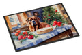 Dogue de Bordeaux Christmas Cookies Doormat Indoor Outdoor 18H X 27W Front Door Mat Rugs for Entryway, Non Slip Washable
