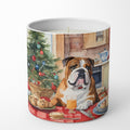 English Bulldog Christmas Cookies Decorative Soy Candle Nature Soy Wax Essential Oil Home Decor Ideal for Bedroom Kitchen Bath Office Gift, 10 oz