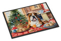 English Bulldog Christmas Cookies Doormat Indoor Outdoor 24H X 36W Front Door Mat Rugs for Entryway, Non Slip Washable Low Pile,