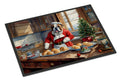 English Bulldog Christmas Cookies Doormat Indoor Outdoor 18H X 27W Front Door Mat Rugs for Entryway, Non Slip Washable