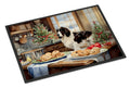 English Cocker Spaniel Christmas Cookies Doormat Indoor Outdoor 18H X 27W Front Door Mat Rugs for Entryway, Non Slip Washable